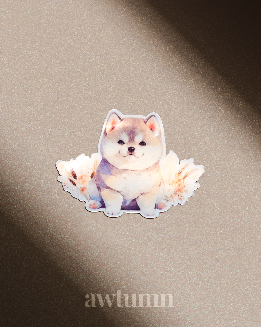 Akita Dog Vinyl Sticker | Durable & Waterproof