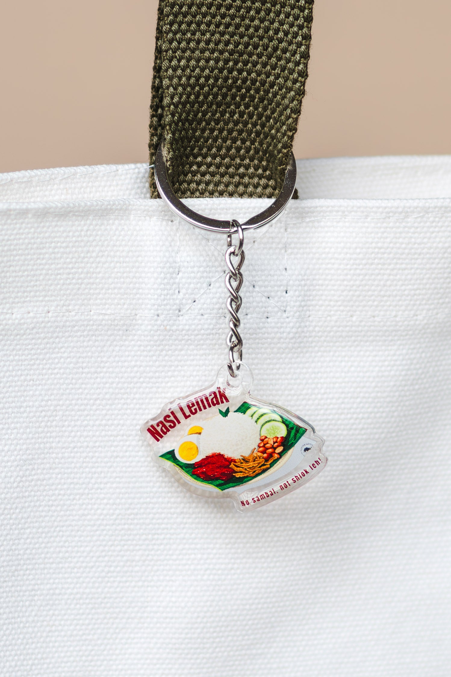 Nasi Lemak Keychain | Epoxy Coated