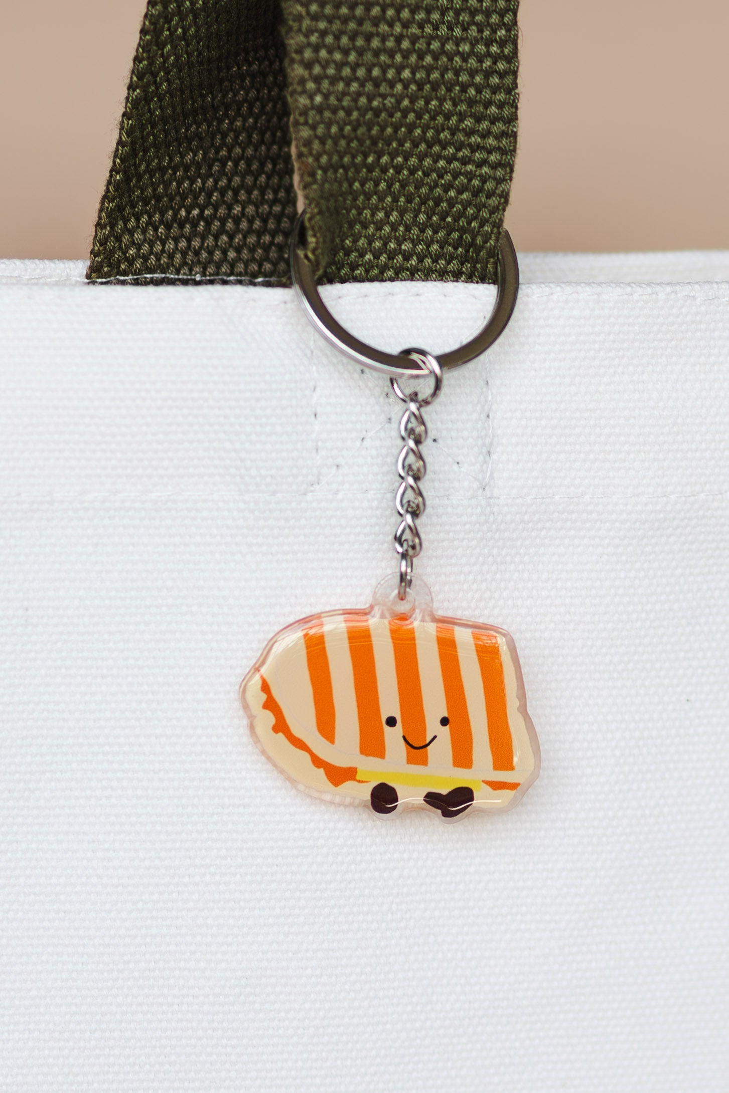 Kaya Toast Acrylic Keychain | Epoxy Coated