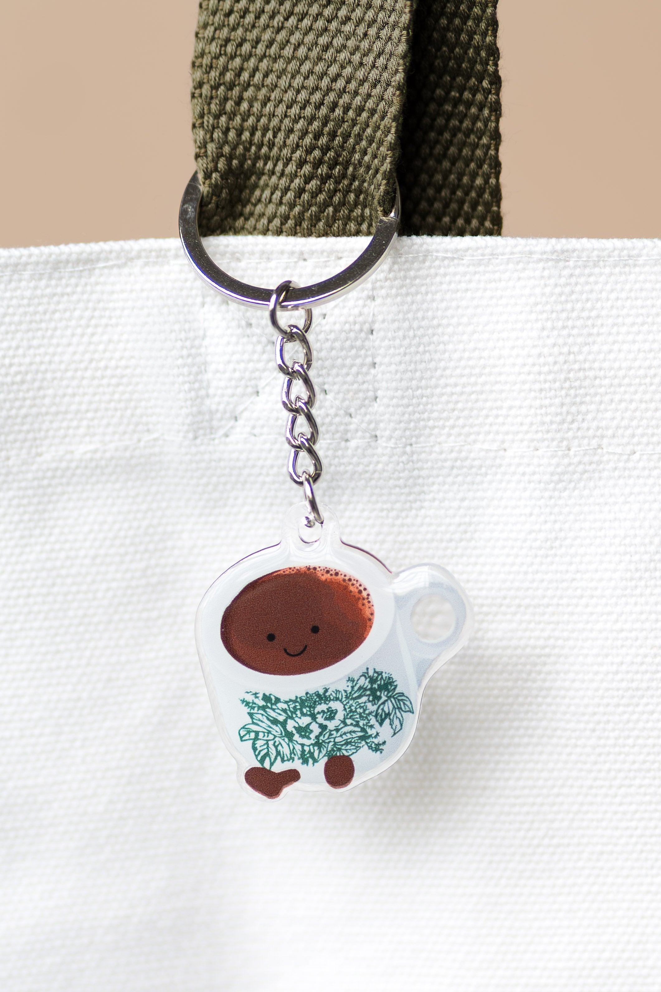 Kopi Acrylic Keychain | Epoxy Coated