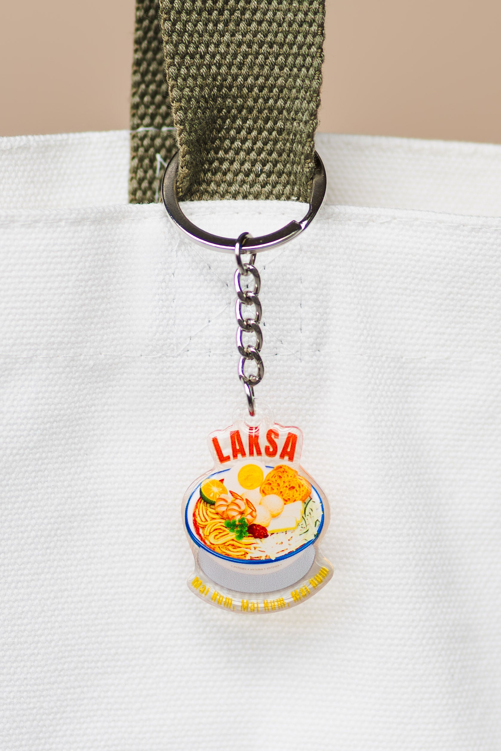 Laksa Acrylic Keychain | Epoxy Coated