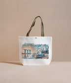 Tote bag featuring Singapore's Landscape with the Merlion and the Iconic MBS building