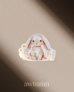 Sunshine Bunny Vinyl Sticker | Durable & Waterproof