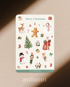 Christmas Themed Sticker Sheet & Sticker Pack