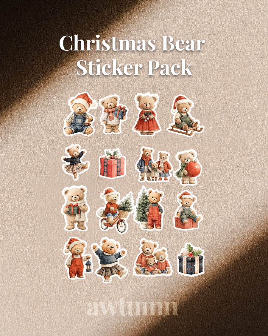 Christmas Themed Sticker Sheet & Sticker Pack
