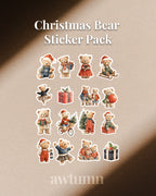 Christmas Themed Sticker Sheet & Sticker Pack