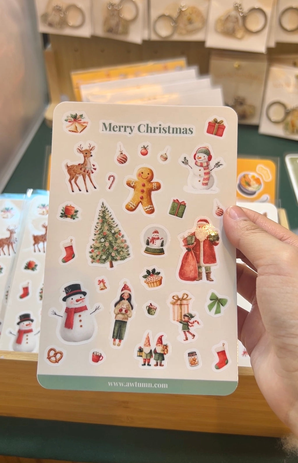 Christmas Themed Sticker Sheet & Sticker Pack