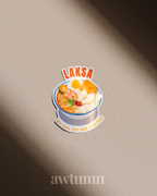 Laksa Vinyl Sticker | Durable & Waterproof