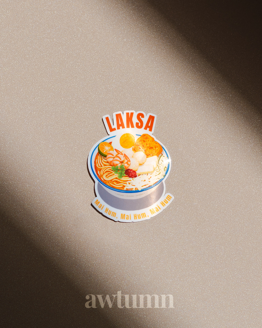 Laksa Vinyl Sticker | Durable & Waterproof