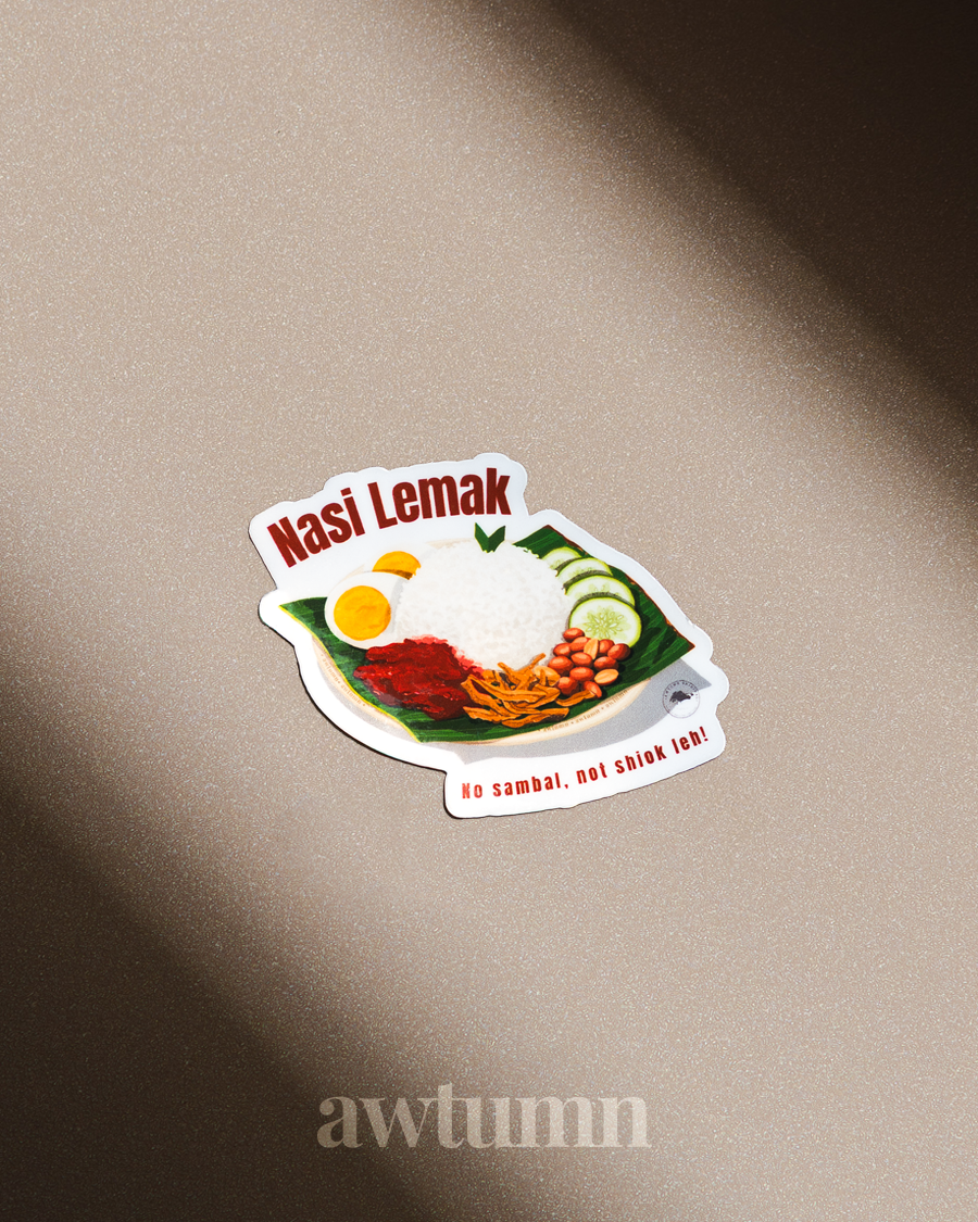 Nasi Lemak Vinyl Sticker | Durable & Waterproof