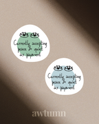The Corporate Life: Accepting Peace & Quiet as Payment Vinyl Sticker | Durable & Waterproof