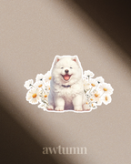 Samoyed Dog Vinyl Sticker | Durable & Waterproof