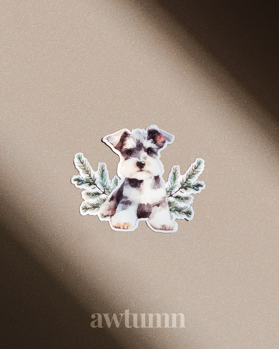 Schnauzer Dog Vinyl Sticker | Durable & Waterproof