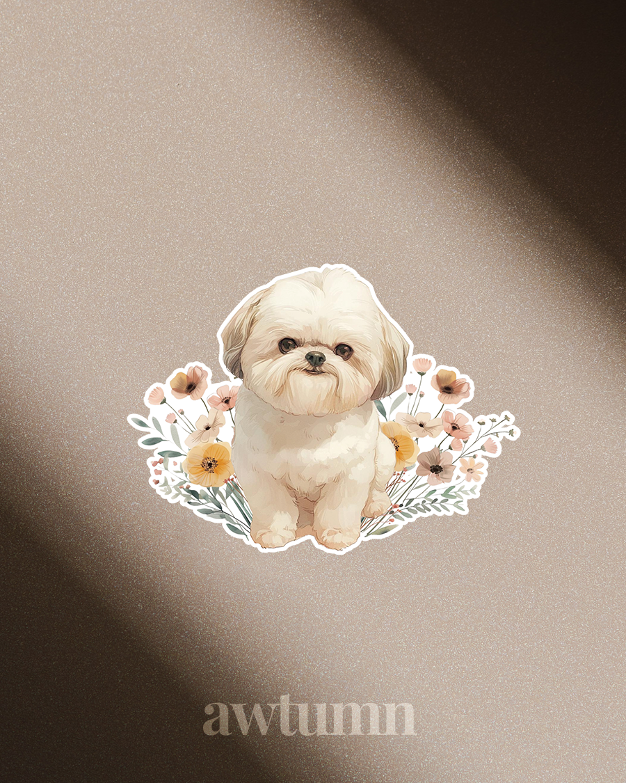 Shih Tzu Dog Vinyl Sticker | Durable & Waterproof