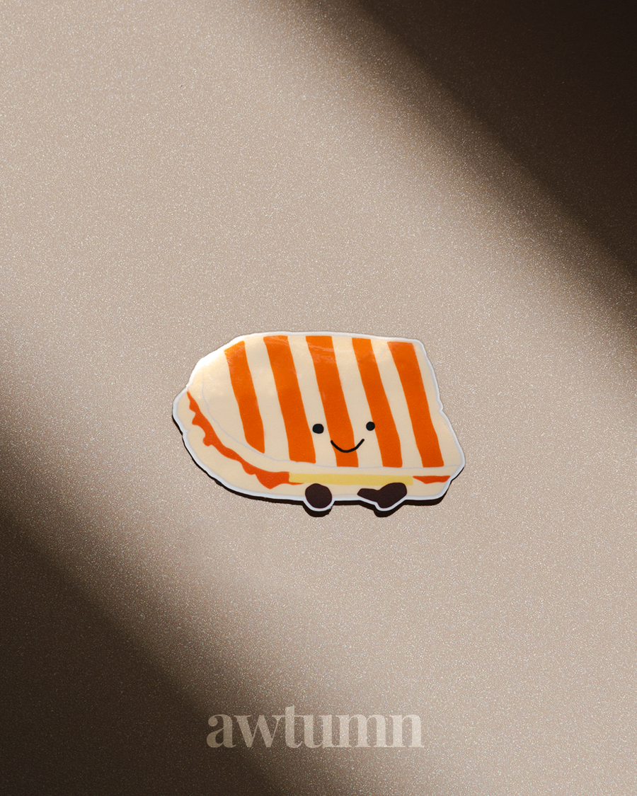 Kaya Toast Vinyl Sticker | Durable & Waterproof